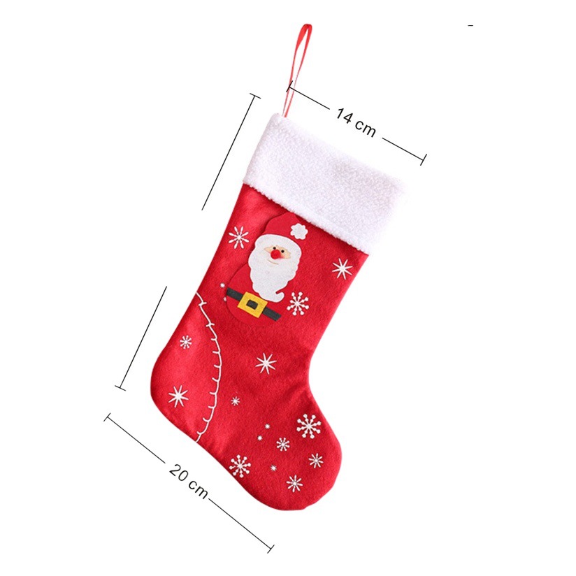 Calcetines navideños populares de Chuangda, bolsa de regalo pequeña de fieltro, colgante para chimenea, decoraciones navideñas