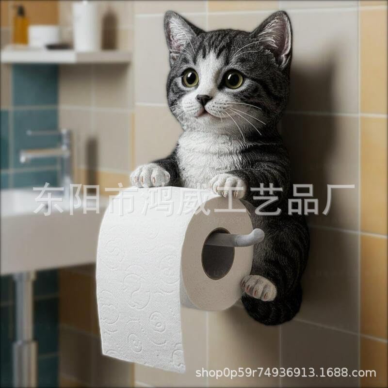 Cross-Border New Resin Statue Crafts Pendant Toilet Wall Hanging Roll Paper Cute Cat Roll Paper Storage Cat Cross-Border New Resin Statue Crafts Pendant Toilet Wall Hanging Roll Paper Cute Cat Roll Paper Storage Cat