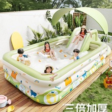 充气游泳池儿童家用加厚宝宝婴儿大型充气水池小孩家庭大人戏水池
