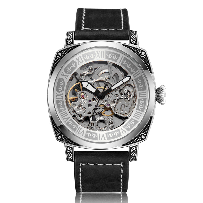 Reloj mecánico automático SHENHUA reloj de hombre hueco reloj de hombre impermeable moda negocios casual cinturón reloj