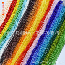 1mm超迷你扁珠玻璃水晶车轮珠切面珠彩色珠子diy批发水晶发饰配件