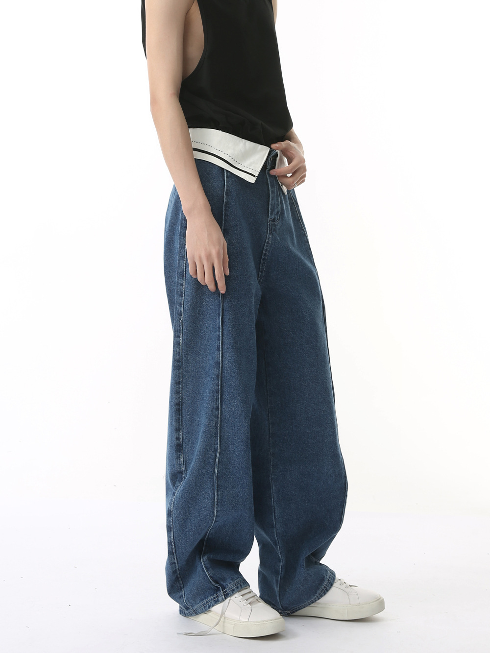 MTLCLOTHES Ropa de hombre | Deconstrucción del diseño de contraste de la cintura de nicho