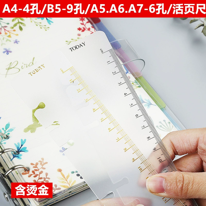 Линейка для тиснения золотом A5A6A7B5A4, линейка для закладок для книг с отрывными листами, аксессуары для справочников, 60 шелковых полипропиленовых независимых упаковок