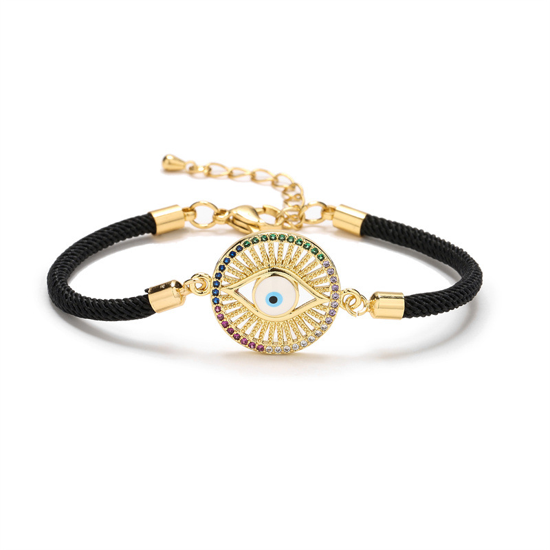 Fashion Eye Copper Bracelets Plating Zircon Copper Bracelets