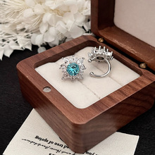 爆闪6mm华子钻耳夹雪花土星向日葵麦穗方糖无耳洞耳骨耳蜗夹耳饰