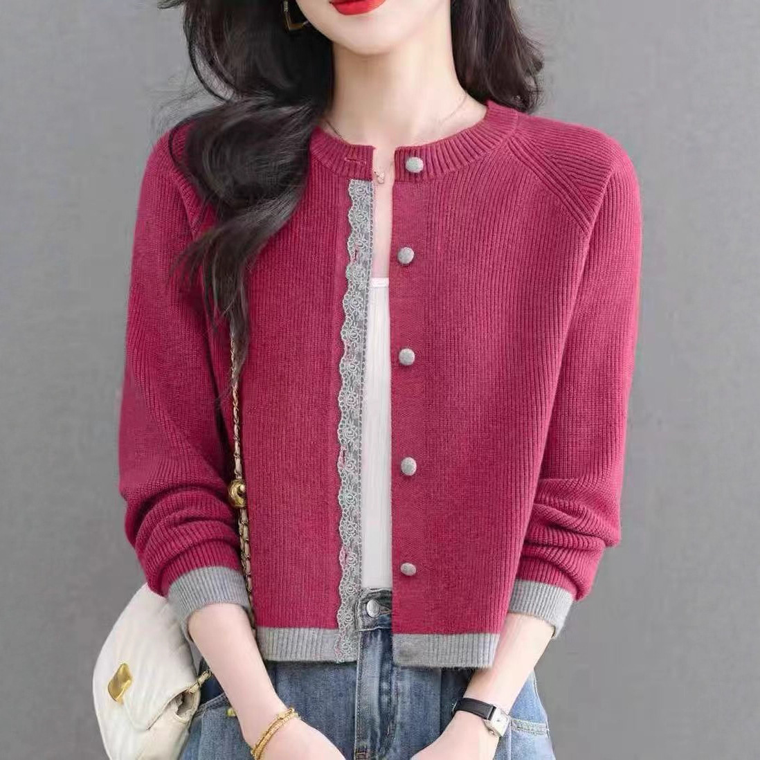 Early Autumn Versatile Soft and Fashionable Sweater Women's New Spring and Autumn Small Fragrance Style Knitted Cardigan Jacket Women's Outer Top