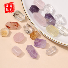 天然水晶异形串珠隔珠配件水晶随形珠不规则diy饰品配件散珠批发