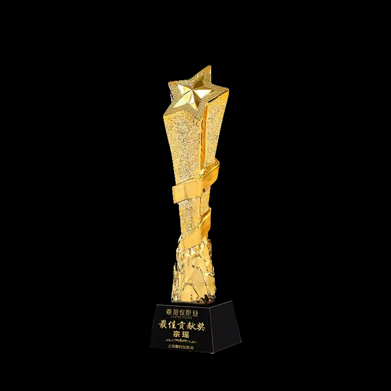 Статуэтка из смолы выдающийся сотрудник конференции Детский чемпион чемпион честь креативная кристальная кристаллическая металл таланты перекрестные - дела