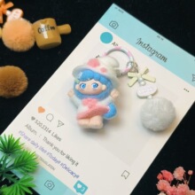跨境萌粒爆款随风小嘟钥匙扣包箱挂件桌面摆件文创礼品潮玩直播盲