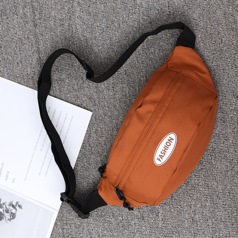 Bolso de pecho estilo japonés para hombre, bolso cruzado funcional y sencillo para parejas, bolso de cintura deportivo informal para teléfono, bolso de hombro de nailon.