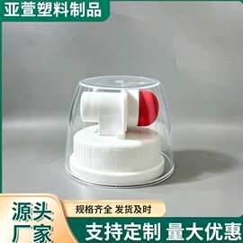 厂家供应带护盖定量按压式出液泵头双头瓶瓶盖 洗衣液密封瓶盖 油