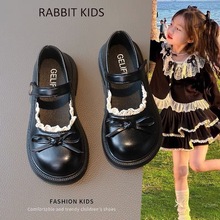 春季新款2025皮鞋童鞋蝴蝶结单鞋夏秋儿童皮鞋气质款圆头表演鞋