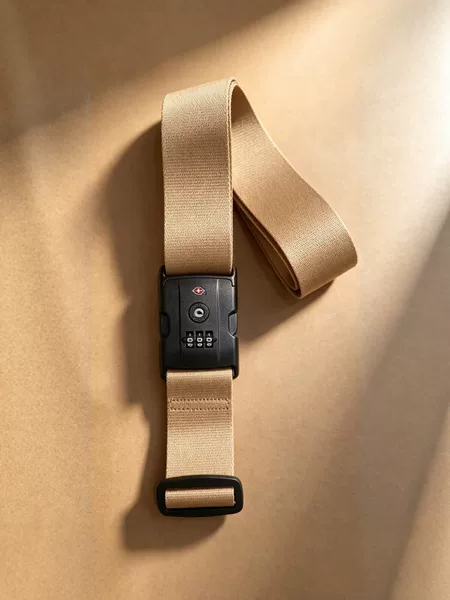 TSA combination lock luggage strap, thickened nylon shipping strap, suitcase fixing strap, adjustable buckle style