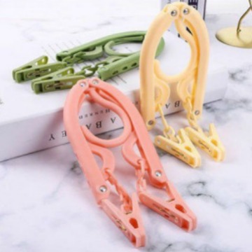 Travel folding clothes hanger travel portable clothes hanger travel folding clothes hanger multifunctional with jacket support wholesale