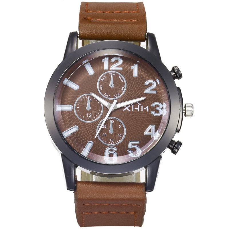 Comercio exterior nuevo dial grande personalizado reloj de moda coreana estudiante masculino reloj de cuarzo reloj automático reloj de los hombres