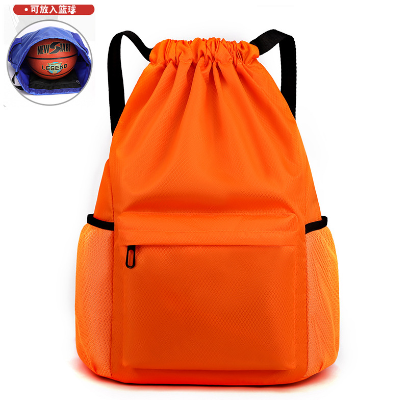 Bolsa de baloncesto de separación húmeda y seca de gran capacidad bolsa de fútbol bolsa de natación impermeable para mujer bolsa de traje de baño bolsa de cordón de hombro bolsa de cordón