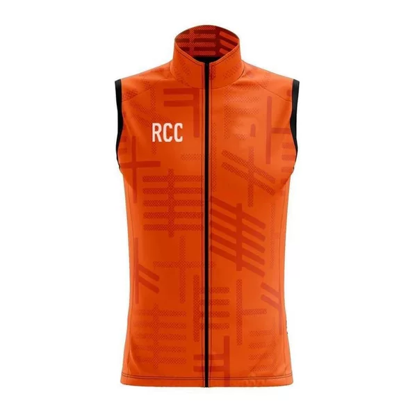 New RCC Cycling Windproof Vest Road Bike Vest Ultra Light Sleeveless Riding Suit Jacket Back Breathable