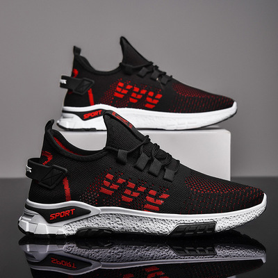 2021 summer Casual shoes ventilation Net surface Low Single shoes gym shoes outdoors run Trend Men's Shoes