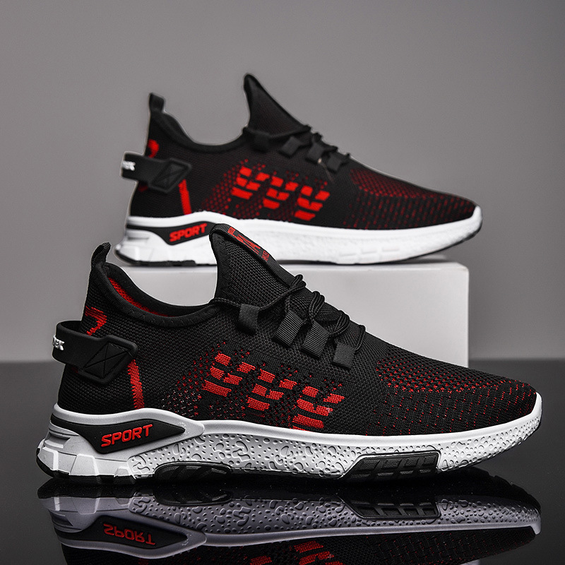 2021 summer Casual shoes ventilation Net surface Low Single shoes gym shoes outdoors run Trend Men's Shoes