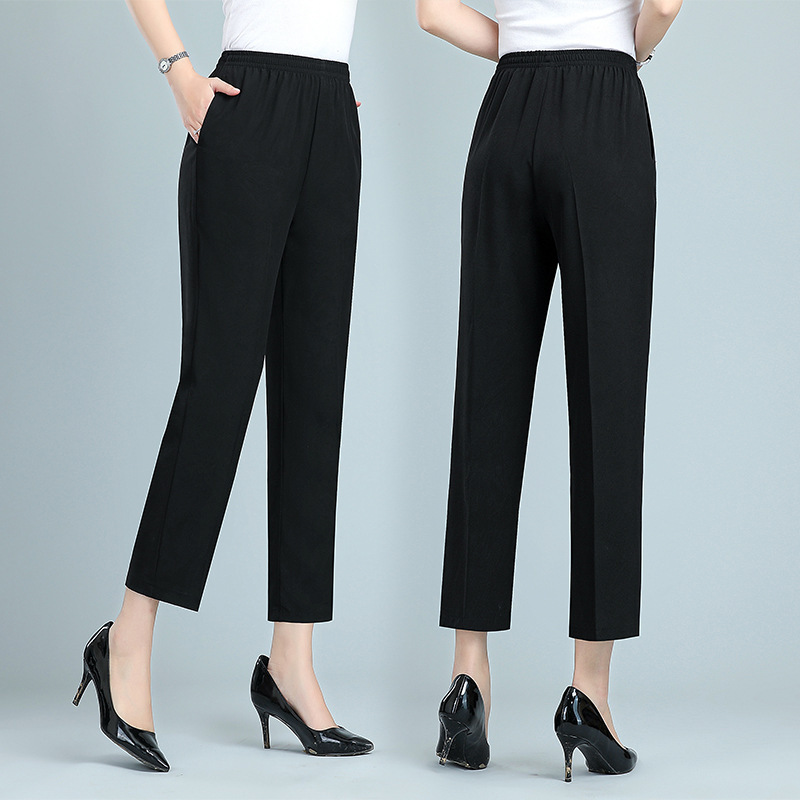 아이스 실크 나인 포인트 바지