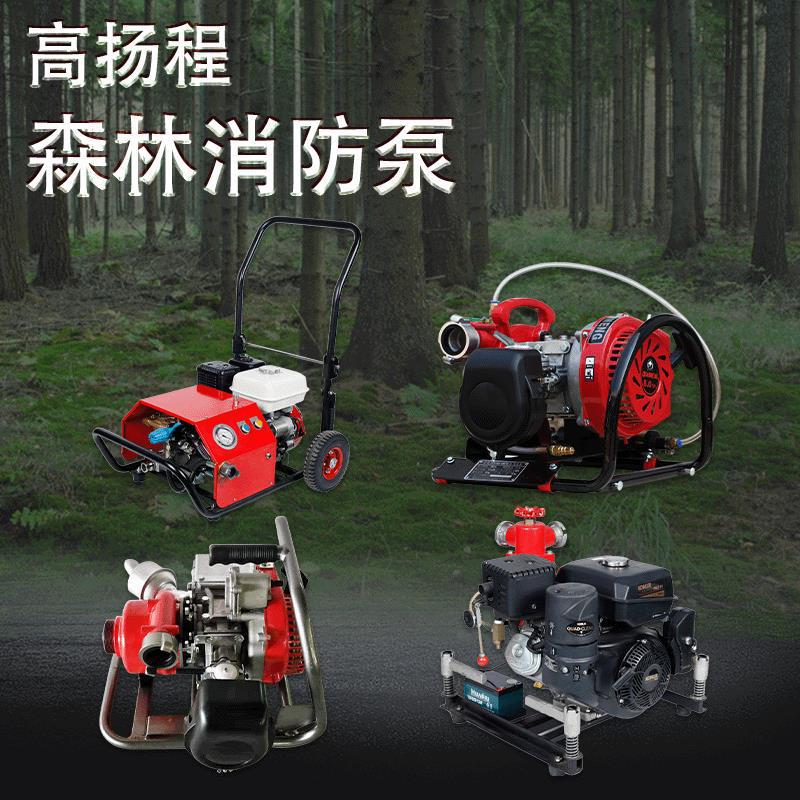 移动式大流量高扬程水泵消防手抬机动背负式森林消防泵重泽河北
