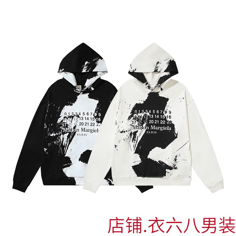 Cross-Border Trendy Hip-Hop Brand Maison Margiela Mm6 High-Quality Men's and Women's Hoodies and Long-Sleeved Sweatshirts Cross-Border Trendy Hip-Hop Brand Maison Margiela Mm6 High-Quality Men's and Women's Hoodies and Long-Sleeved Sweatshirts