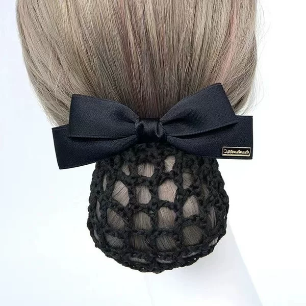 Professional Hair Accessories for Nurses, Hotel Staff, Flight Attendants, and Bank Employees; Hairnets, Bow Hair Clips, and Elegant Work Hairpins