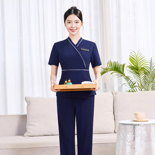 [Beauty Salon Work Clothes] Women's Summer Health Center Technician Suit Postpartum Center Spa Beautician Medical Beauty Work Clothes