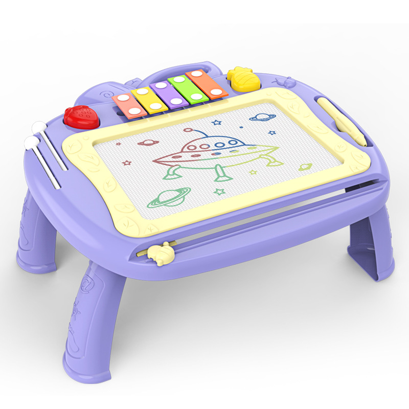 Cross-border hot supply children's magnetic painting table toy color writing desk baby 1-3 years old early education graffiti toy
