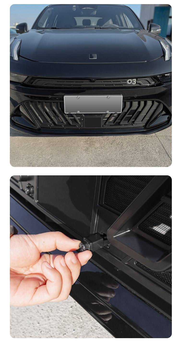 26 models of Lynk & Co 03: full-coverage insect-proof net for the upper and lower parts, radiator protection, dust-proof grille, and specialized modification accessories for car use