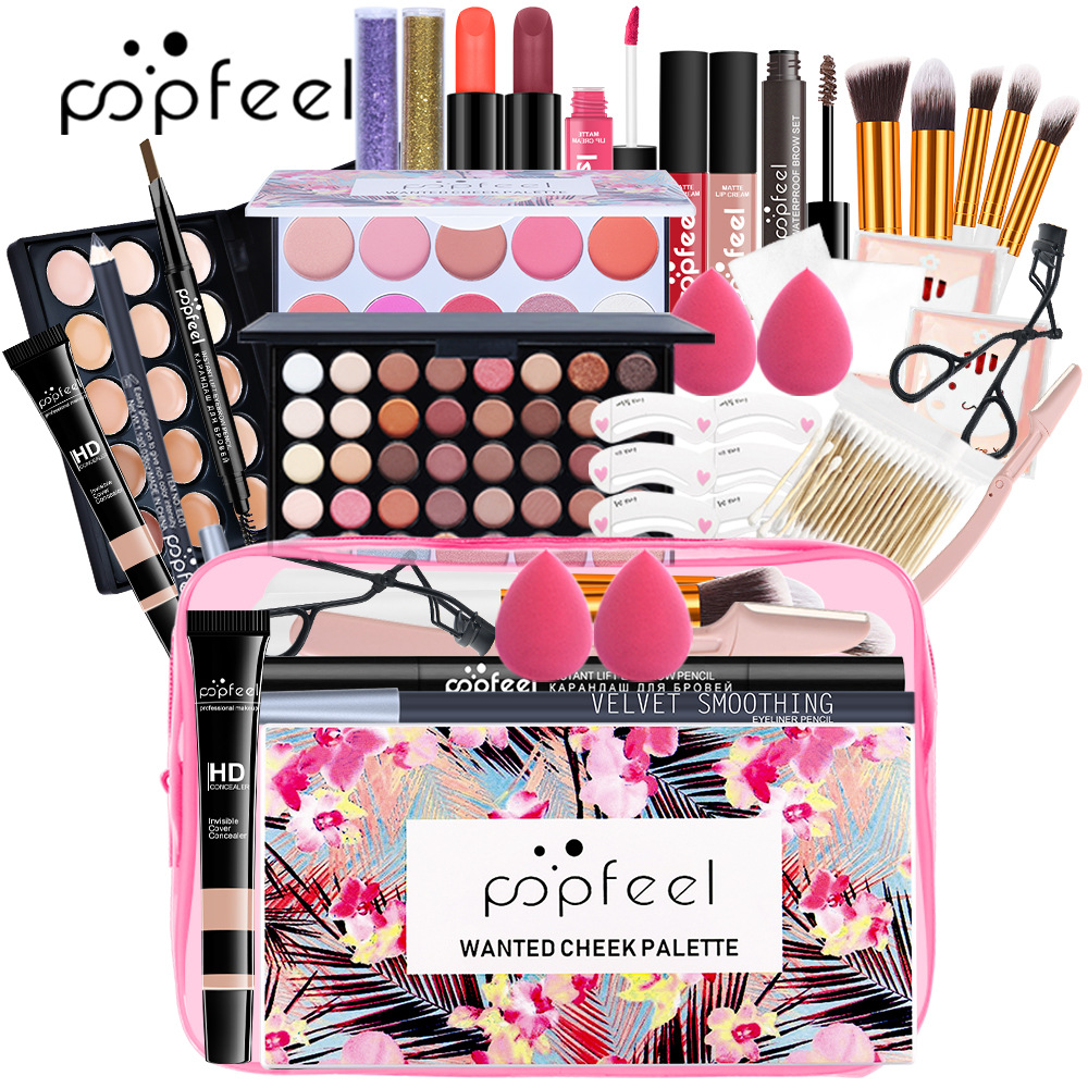 1000g Weight Makeup Set Type Of Cosmetics Paste Material Multicolor Pattern Elegant, Glam, Punk Style Elegant Glam Punk Multicolor Paste Makeup Set 29