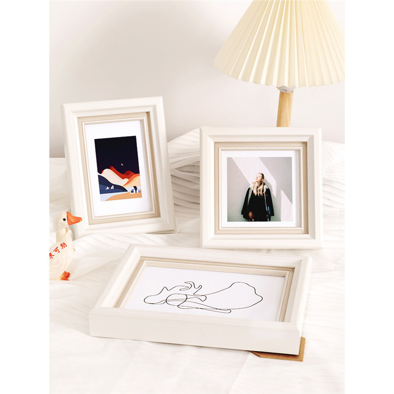High-End French-Style Photo Frame Display Stand, Exquisite 6inch X 7inch 8inch Photo Frame for Printing Photos and Mounting Them as Small Picture Frames for Wall Hanging