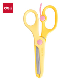 Deli 6024 Student Scissors Stainless Steel Scissors Home Office Black Blade Li Beauty Scissors Tailor Scissors