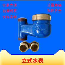 工厂货源立式机械水表 家用自来水水表 国标全铜水表