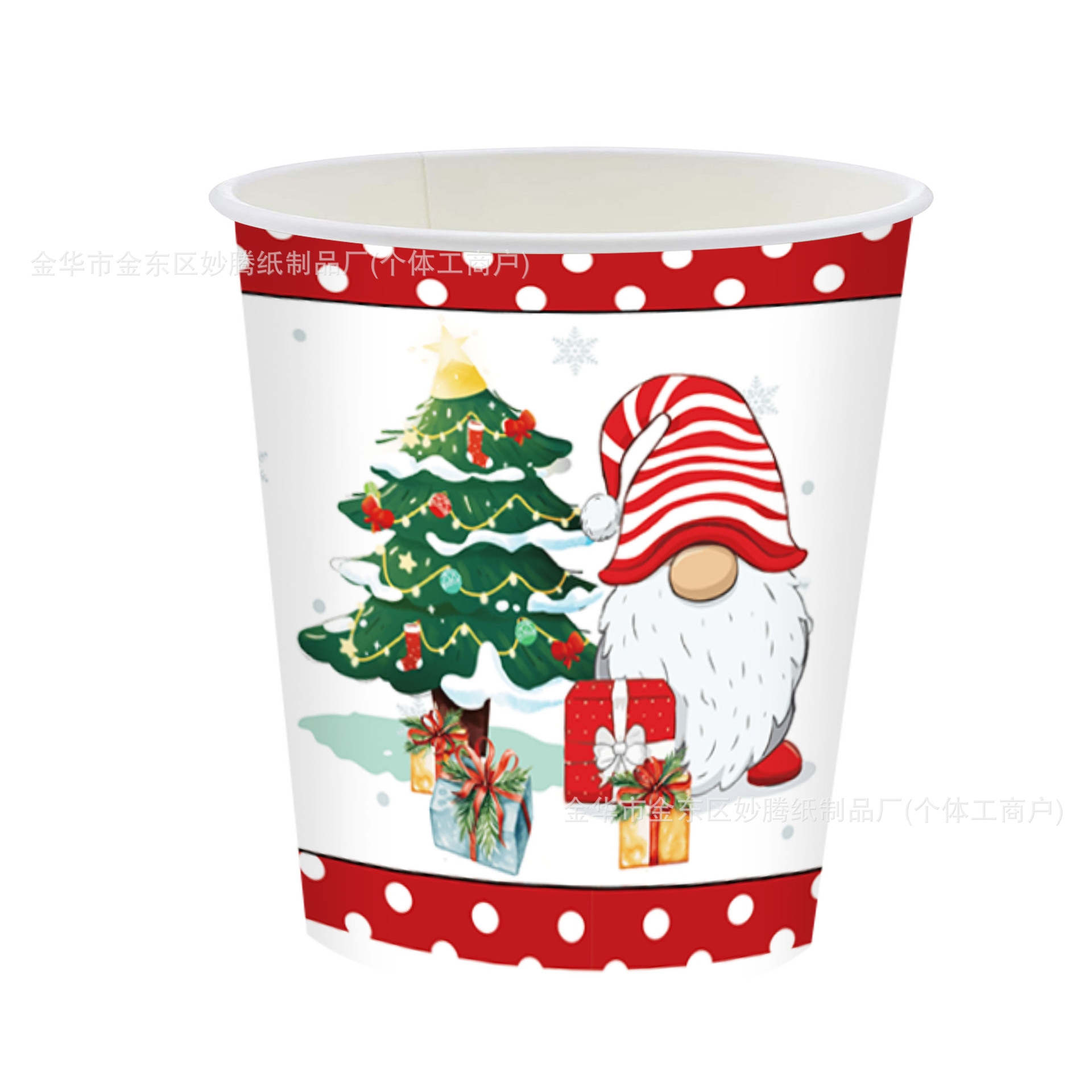 Navidad enano árbol de Navidad fiesta platos de papel fiesta regalos de suerte regalos de fiesta cubiertos de nieve Santa Claus