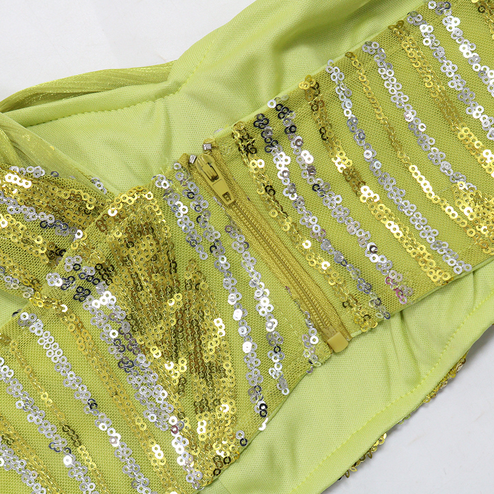 Women Sleeveless One Shoulder Short Length Top with Sexy Sheath Skirt Sets