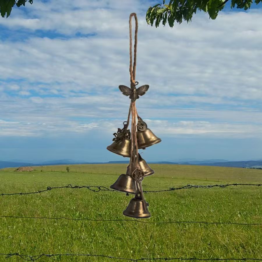 Campanello delle streghe in rame protezione wicca da appendere_voghion.com