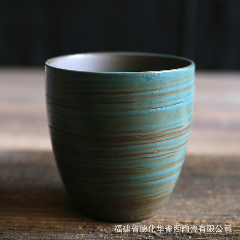 클리어 그린 라운드 레이잉 컵