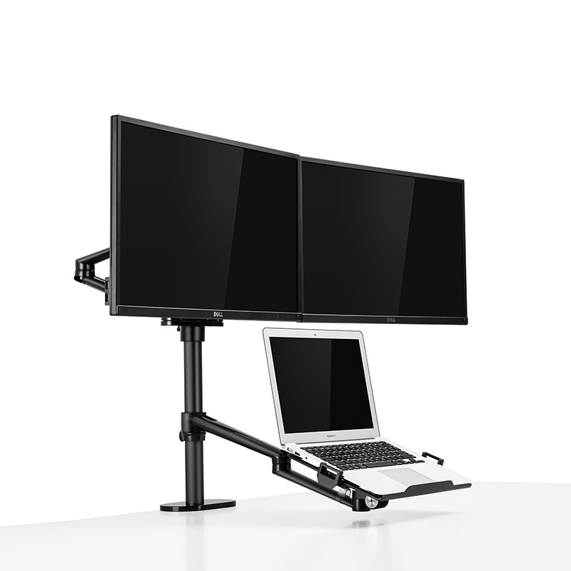 EPPDual Monitor Combination Rack Three-screen Office Desk Lift Bracket Laptop Stand Combination