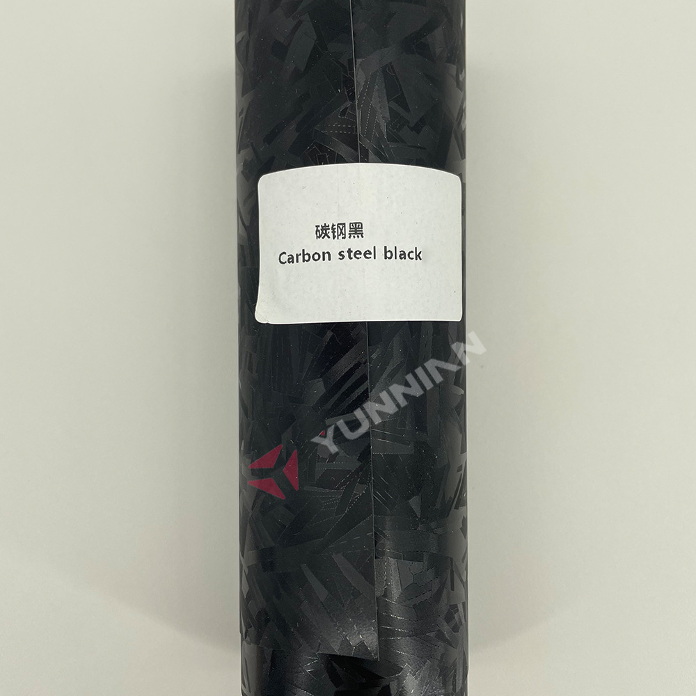 Auto Color Change Film, YUNNIAN Sticker Color PPF - tpu-carbon-steel-black-1521m