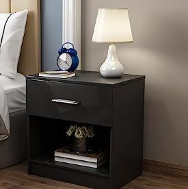 mesa de cabecera doméstica pequeña moderna y simple para almacenar gran espacio de almacenamiento para el dormitorio simple
