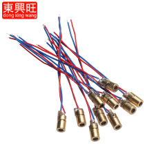 5V可调激光头 激光管 激光二极管 铜头6MM外径 红色点状激光模组