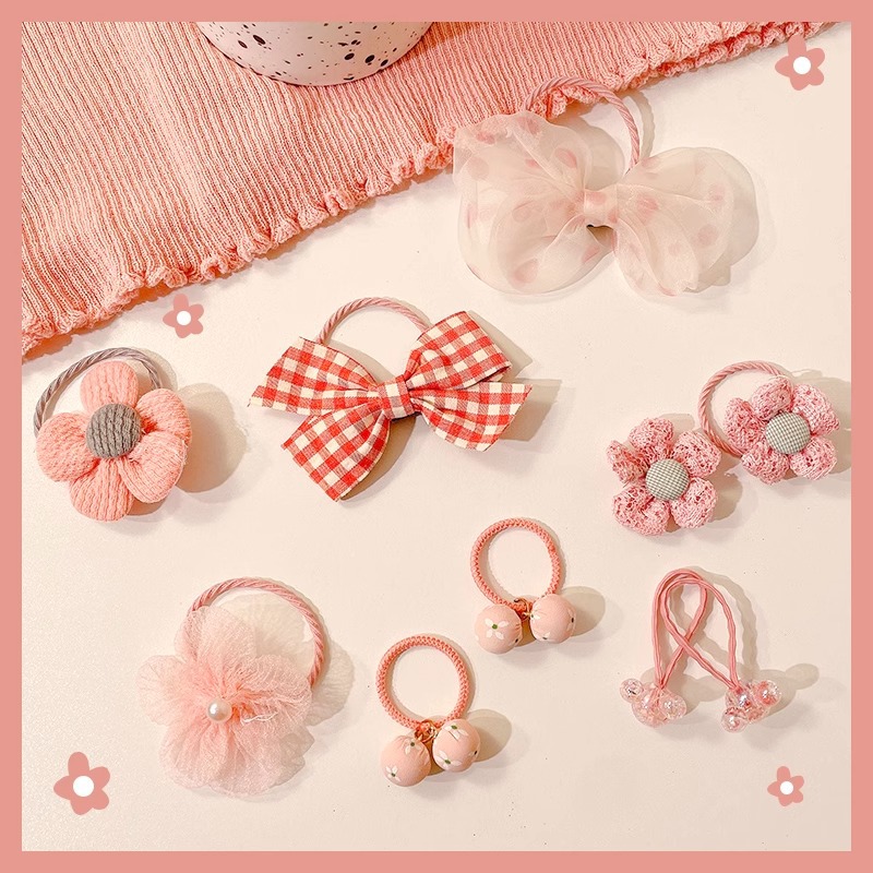 Cuerdas de cabello para niños lindos anillos de cabello de arco para niñas no lastiman cuerdas de cabello de alta elasticidad duradera para el cabello