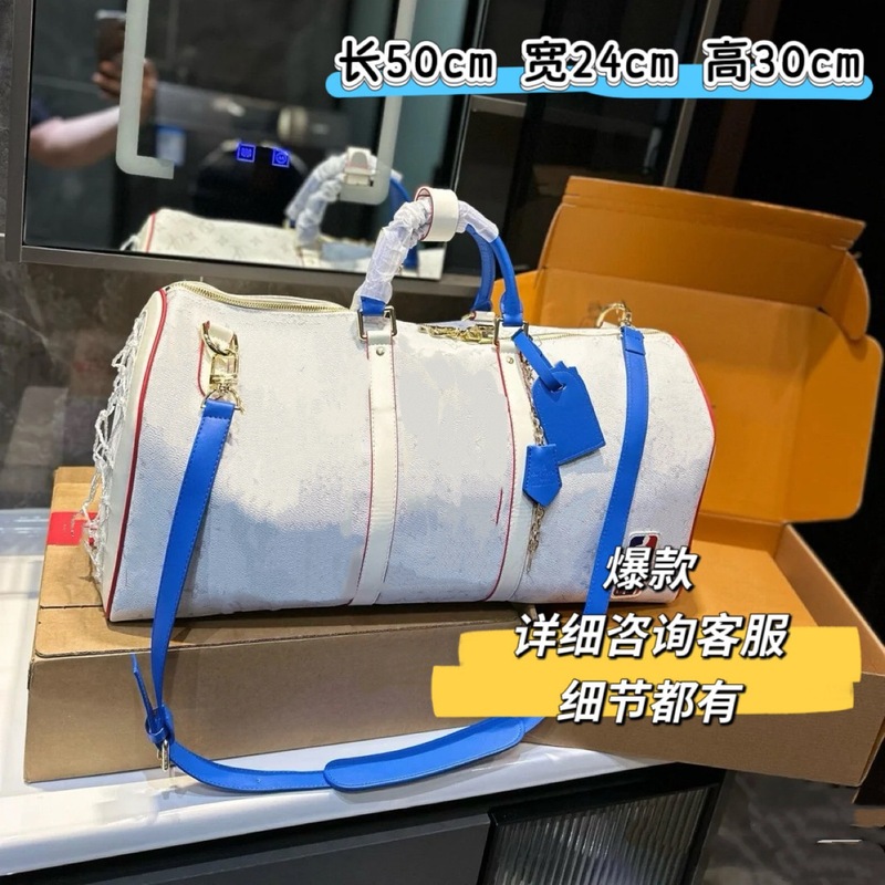 2025 春の新トレンド本革ショルダークロスボディバッグファッショナブルで多用途なカジュアルバスケットボールフィットネストラベルバッグ共同ブランド|undefined