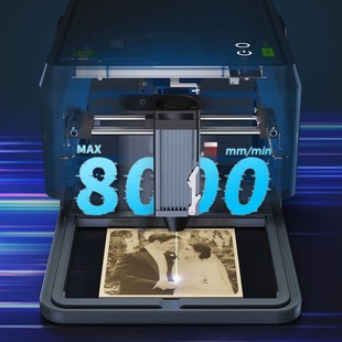 K14 Laser Engraving Machine Multi-Watt Red and Blue Light Equipped with Roller for Fast Engraving