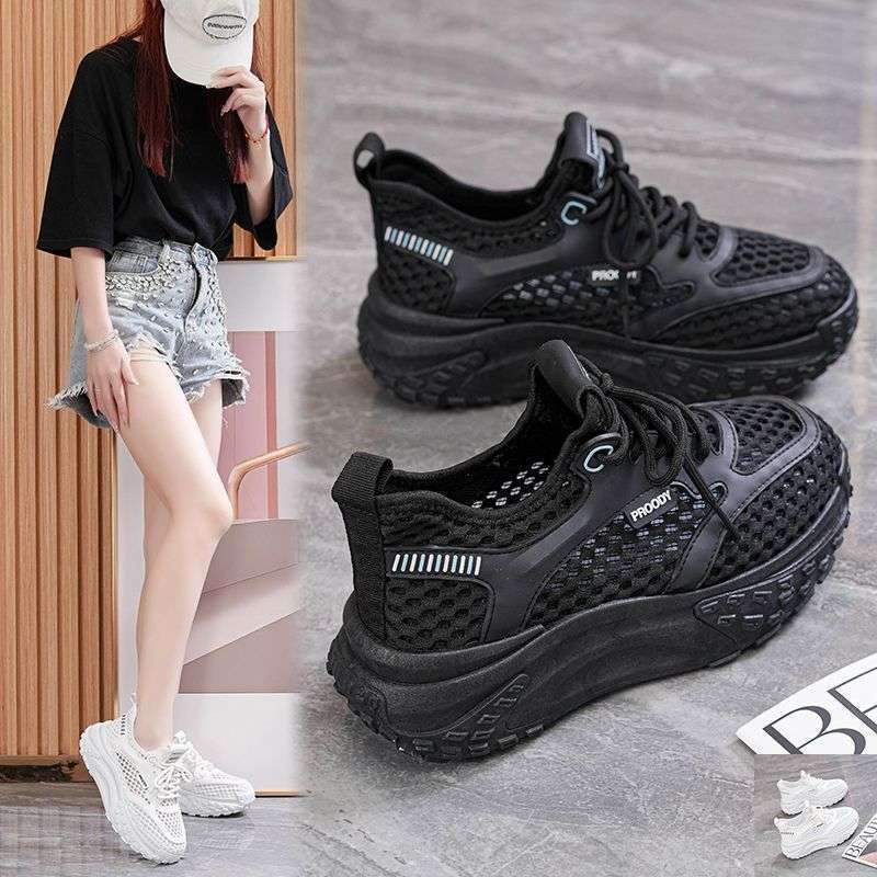 Clearance Genuine Soft Leather Mesh Hollow-Out Dad Shoes for Women, New Summer Style, Soft Sole, Ultra-Light, Breathable Mesh Shoes, Non-Slip Sneakers Clearance Genuine Soft Leather Mesh Hollow-Out Dad Shoes for Women, New Summer Style, Soft Sole, Ultra-Light, Breathable Mesh Shoes, Non-Slip Sneakers