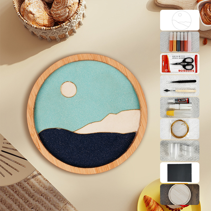 Materiales tradicionales hechos a mano Jintao Landiy pintura de esmalte novatos tazas esteras estudiantes activos cultura cultural inmaterial