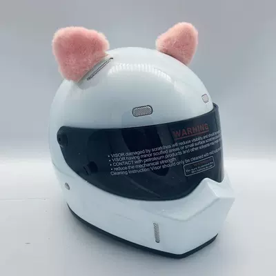 Vehicle Motorbike Male and Female – Motosiklet dəbilqələri - pink-triangle-bear-ears