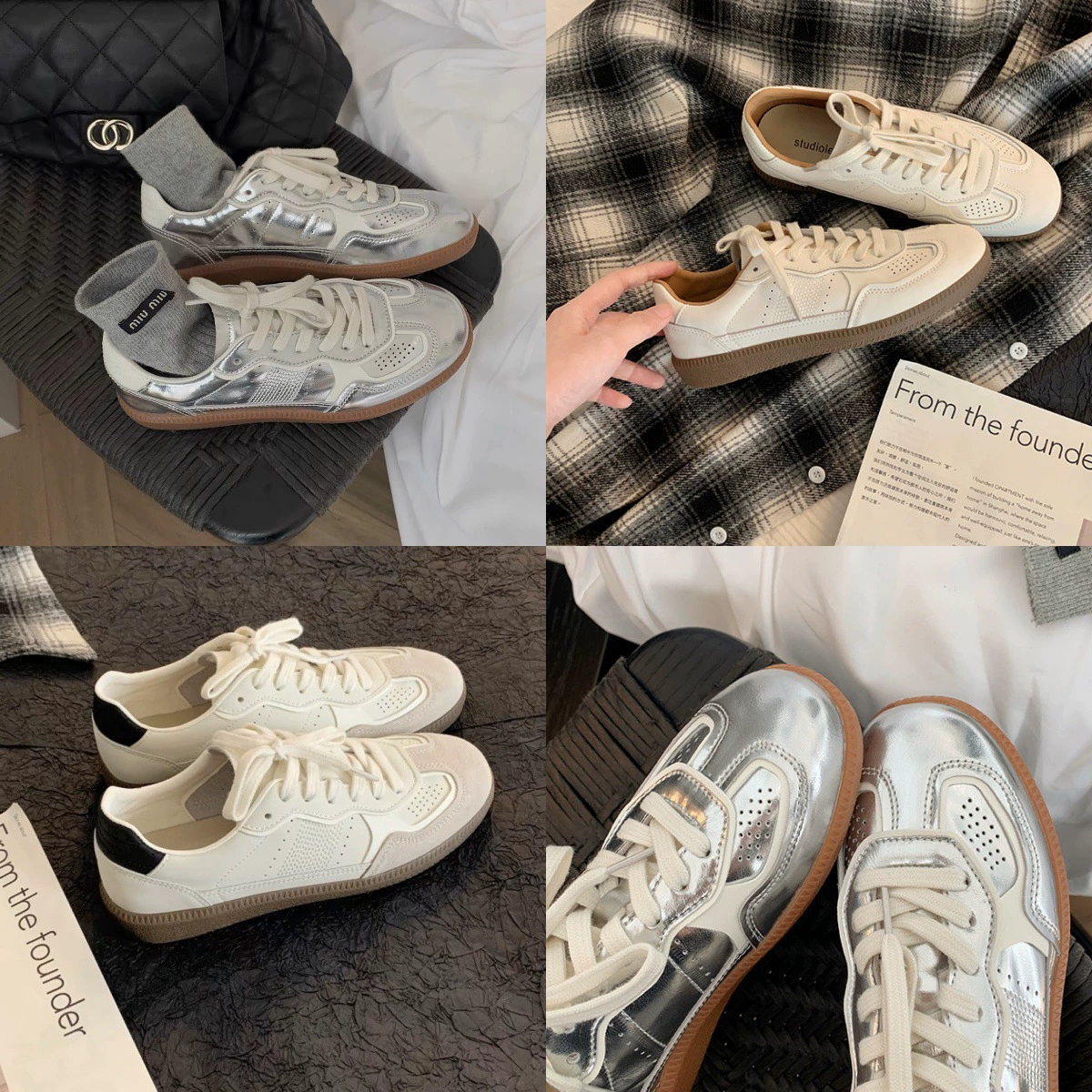 Виноградная мама та же ретро дикая кожаная обувь