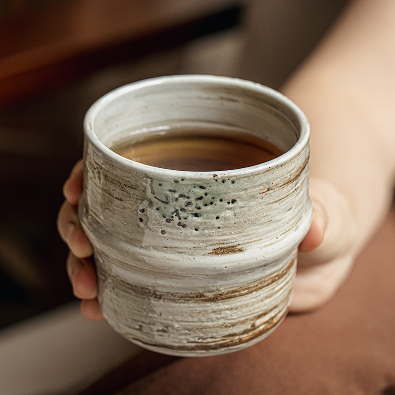 Wabilifeng taza de mano retro nostálgico taza de calabaza taza de té especial cerámica taza maestra japonesa exportación transfronteriza
